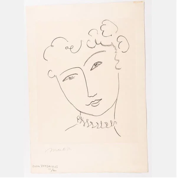 Henri Matisse, Pour Versailles. Est. $10,000–12,000, sold $8,000