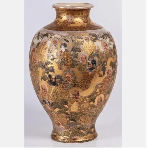 Large Japanese Satsuma vase. Est. $400–600, sold $1,700