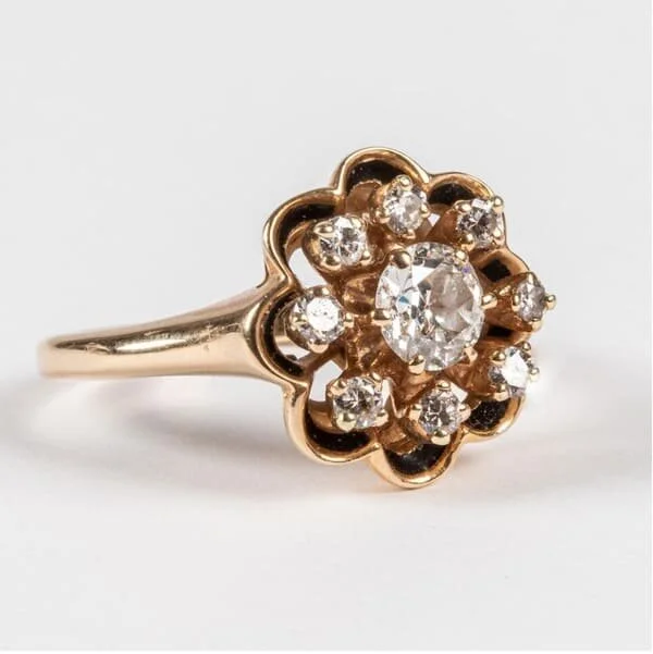 Gold and diamond ring. Est. $500–700, sold $450